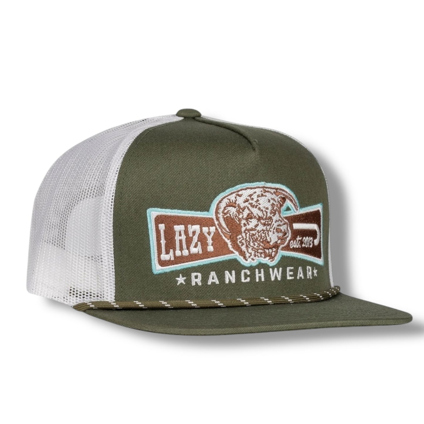 Diamond Banner - Olive & White