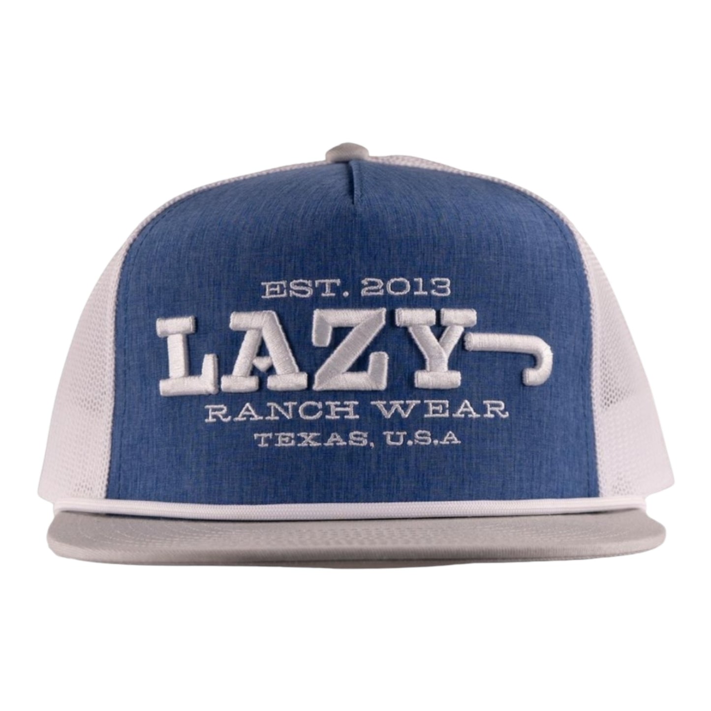 Lazy J Ranch - Blue & White